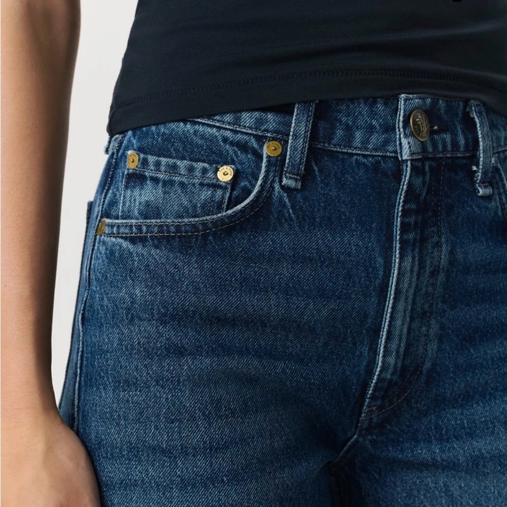 rag & bone High Rise Blue Jeans - Picture 3 of 9
